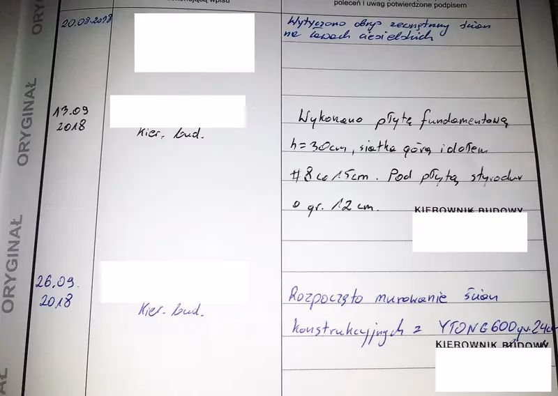 Kiedy dziennik budowy nie jest konieczny?