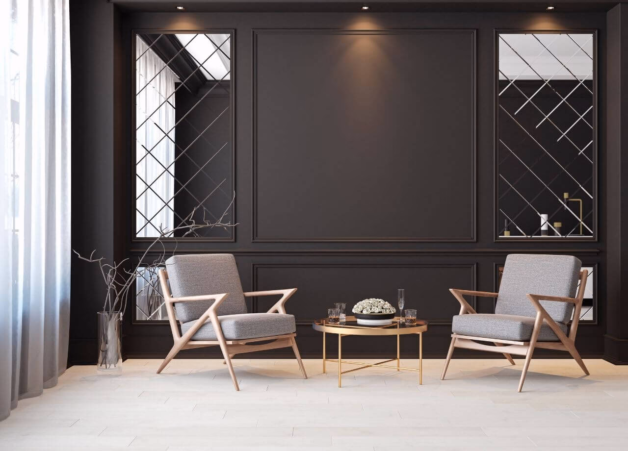 Z jakim kolorem połączyć czarną ścianę?