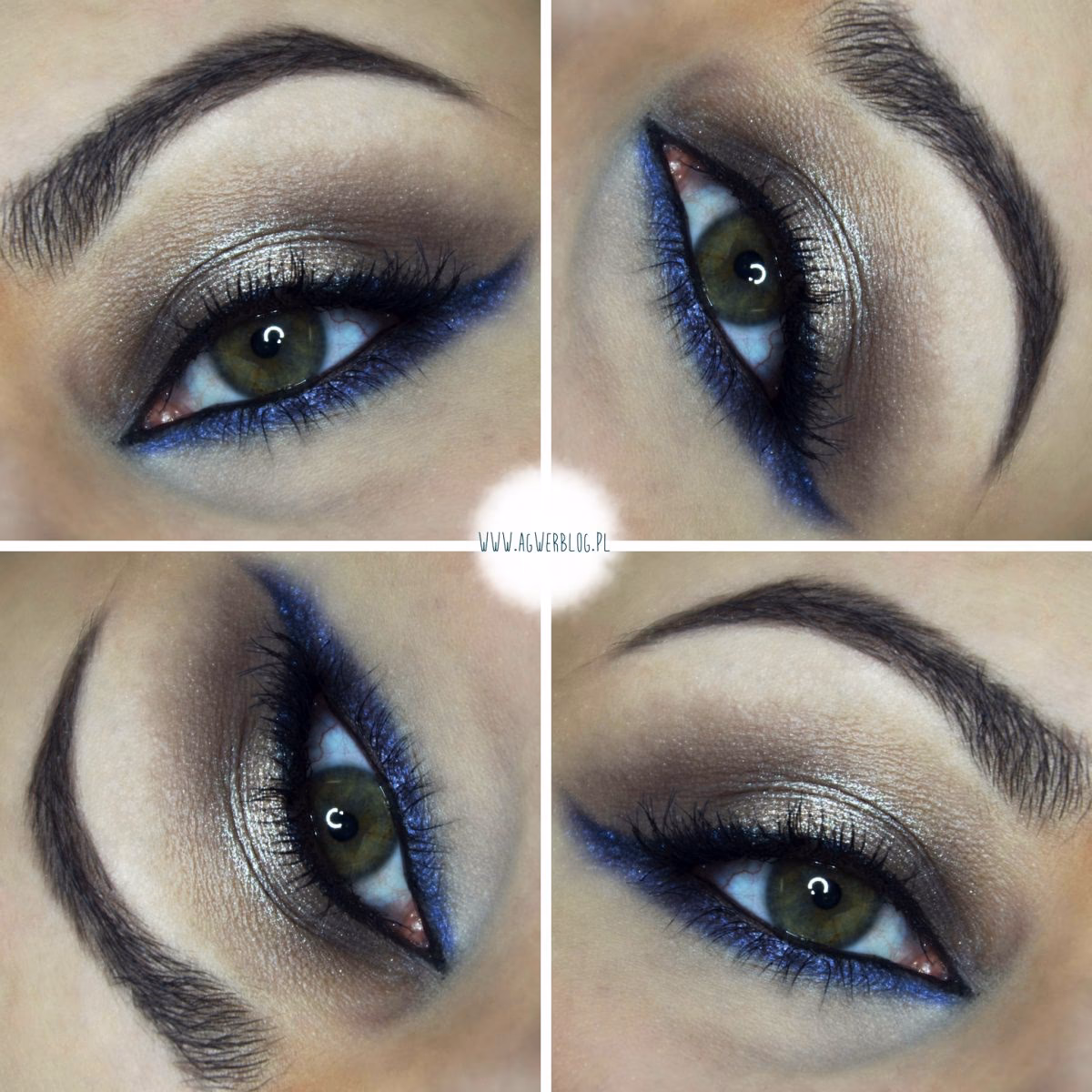 Czy granatowa kredka do oczu pasuje do brązowych oczu?