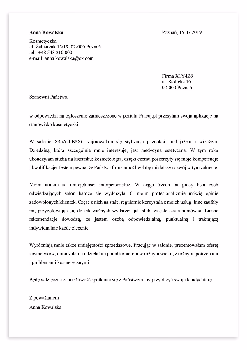 Od jakich słów zacząć list motywacyjny?