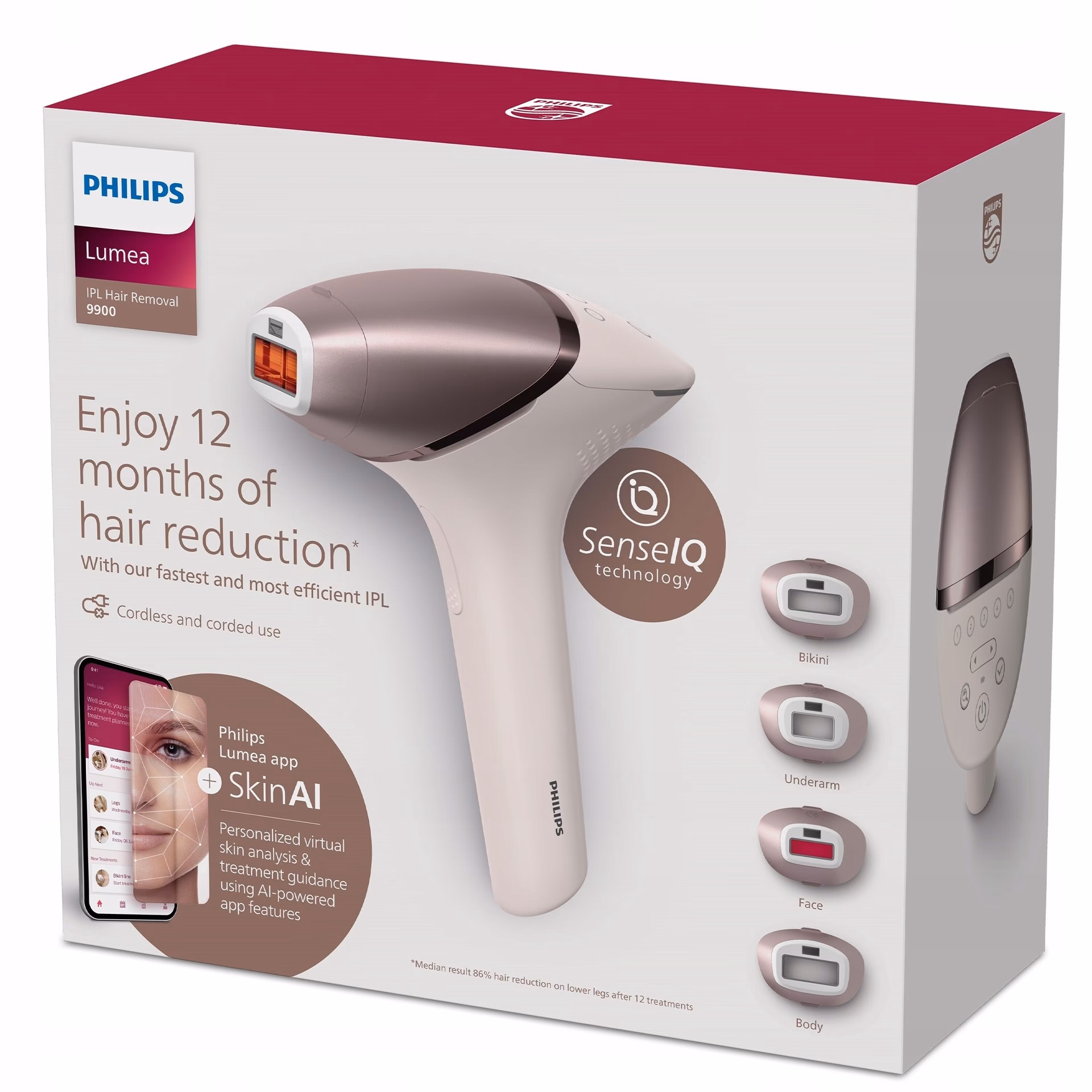 Czy Philips Lumea można używać do miejsc intymnych?
