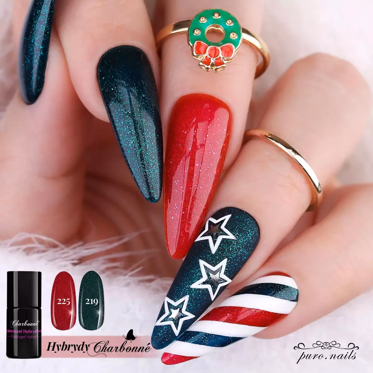 Jakie paznokcie na święta i sylwestra?