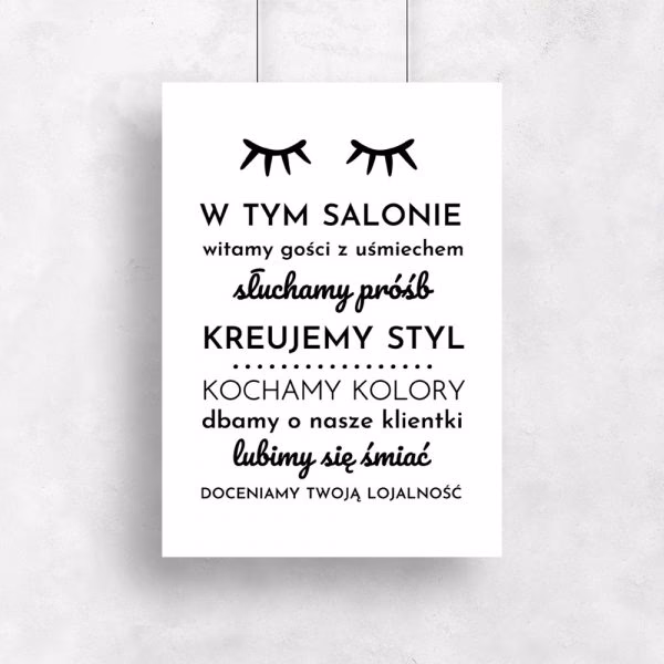 Jaki plakat do salonu?