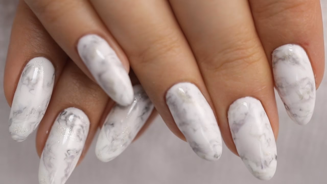 Jak zrobić marble nails?